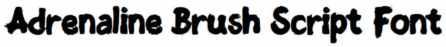 Adrenaline Brush Script